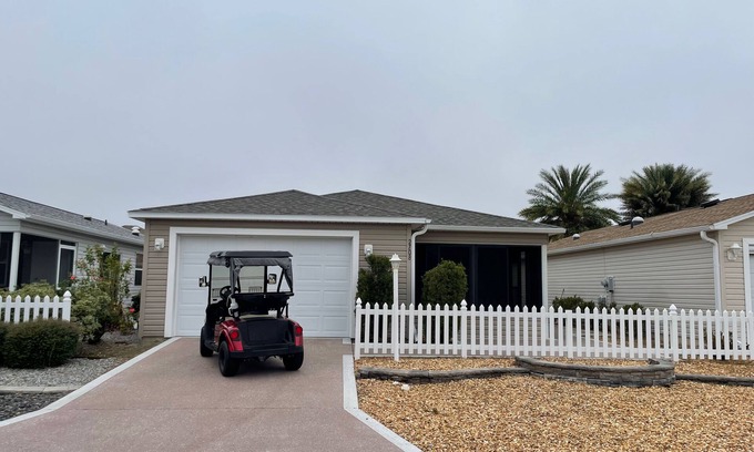Duval House | Stylish Home in Duval w/Granite, Tile Floors, Glass Lanai & Gas Golf Cart!