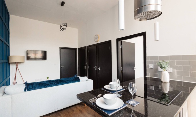 Warrington Apartment | Stylish Town Centre Suite by Traboule Properties