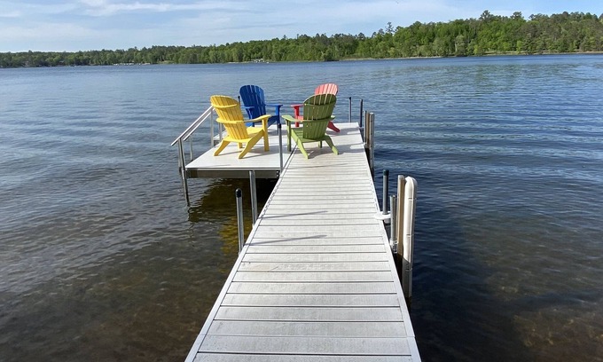 Crosslake Cabin | SUMMER fun in a cozy log lake home on the Whitefish Chain under the tall pines 🌲