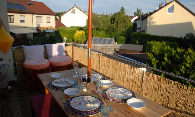 Eriskirch Apartment | Sunny 4 room apartment near the lake with south-facing roof terracen