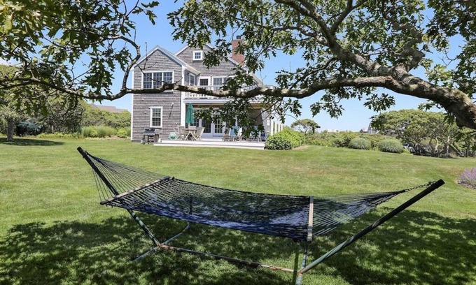 Tom Nevers House | Sunny Home on 3 Acres with Panoramic Ocean Views