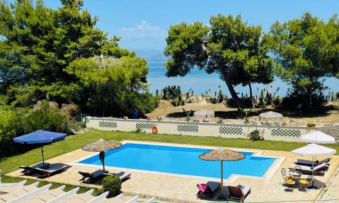 Molos Villa | SUNRISE BEACH - YOUR DREAM SEASIDE VILLA, DIRECT ACCESS ONTO QUIET SANDY BEACH