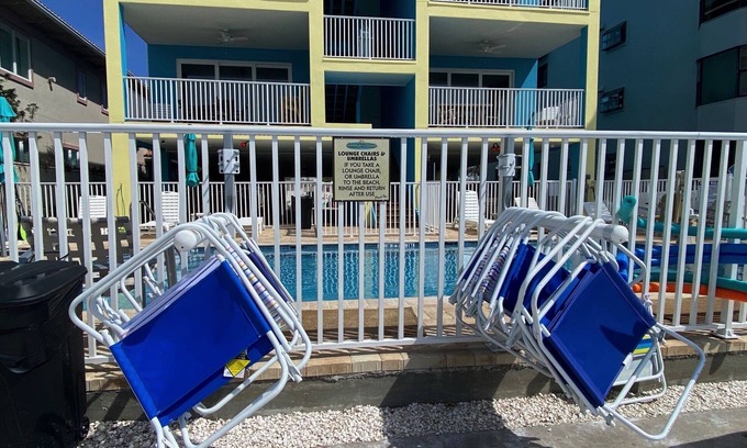 Indian Rocks Beach Condo | Sunset from your Balcony! Beachfront, 2/2, Heated Pool, UNIT 406