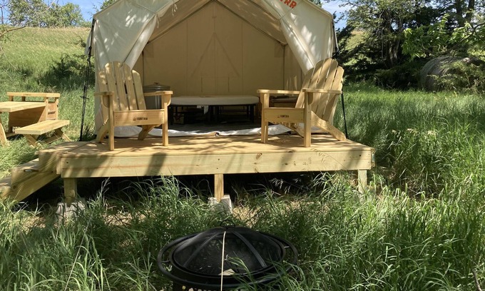 Loup City RV Rental | Tentrr State Park Site - Nebraska Sherman SRA Middle Ridge Meadow F Single C