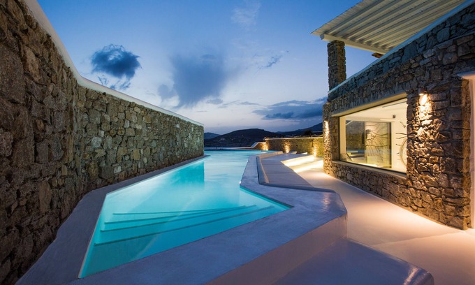 Ftelia Villa | THE BEACH HOUSE MYKONOS - SLEEK BEACHSIDE VILLA WITH PRIVATE HEATED POOL