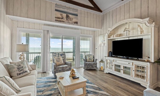 Pine Knoll Shores House | The Beachcomber- Stunning Oceanfront Home in PKS, NC