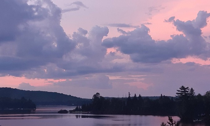 Lake St. Peter Cottage | The Laughing Moose Lodge Too.nHot tub. Sauna. Beautiful view.