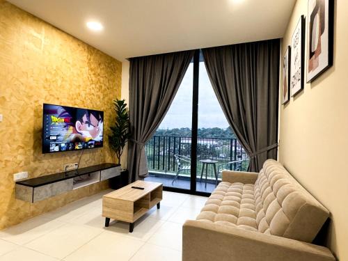 Taman Charming Apartment | The Podium-3R2B-Free 2 Parking-12 Pax-D323