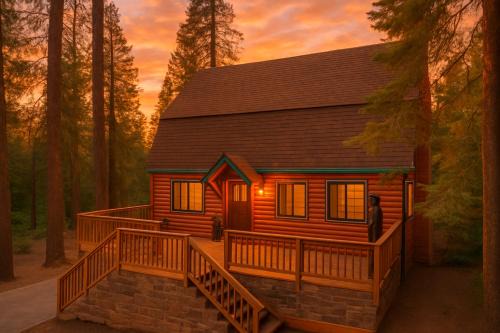 Sierra Cedars House | The Stew Cabin Cozy Escape Fireside Memories