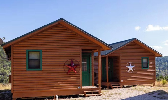 Medina Cabin | The View Cabin King Bed: Texas Hill Country Resort