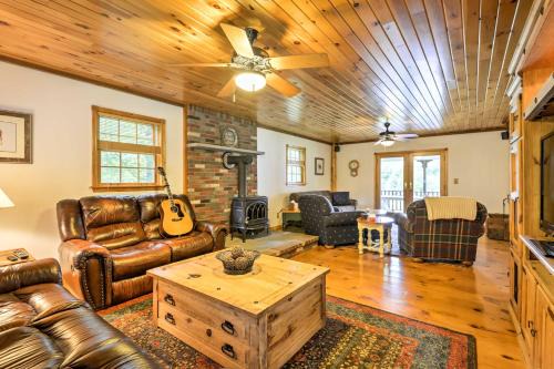Thompson House | Thompson Home with Deck and Pond, 8 Mi to Elk Mountain