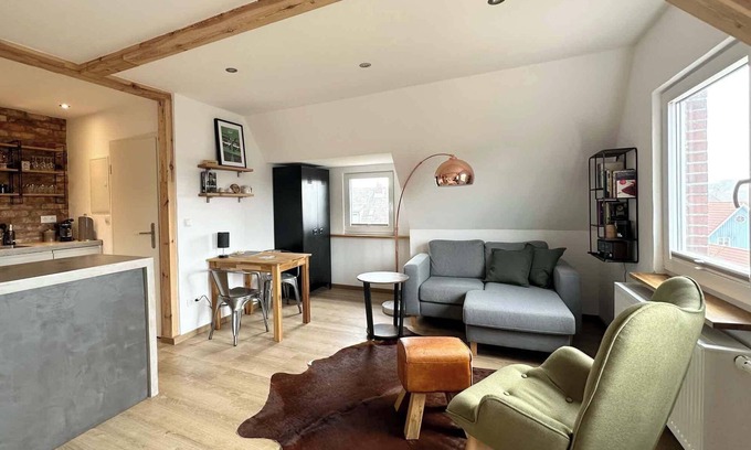 Wittduen Apartment | TIDE4 Amrum No. 4 - Cozy studio for 2, 100m to the sea, dogs welcome