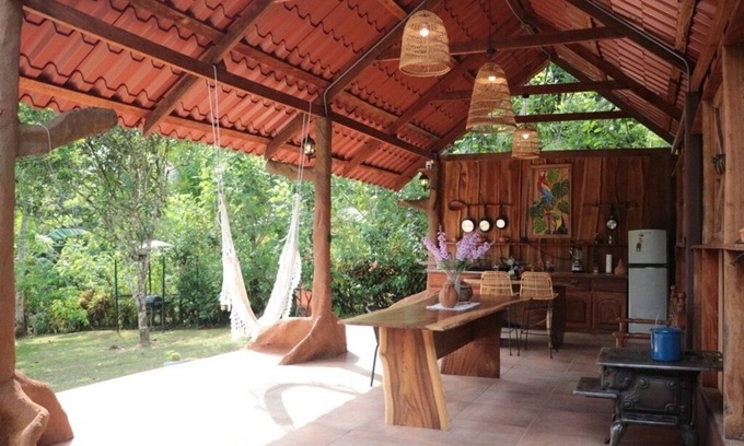 Horquetas Cabin | Tiny cabin & Rustic outdoor kitchen - La Finquita - Horquetas de Sarapiqui