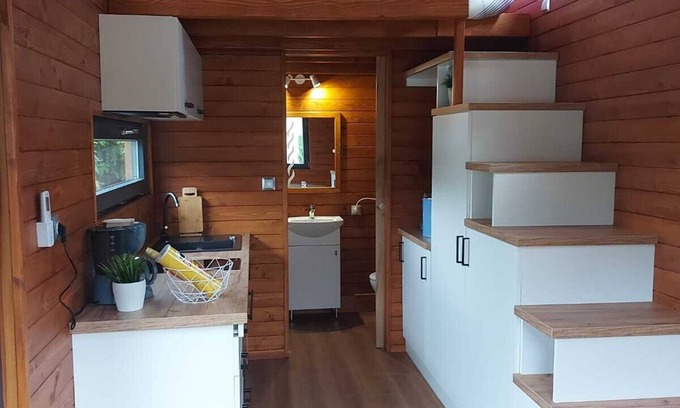 Westerburg House | Tiny house on the campsite with fishing park