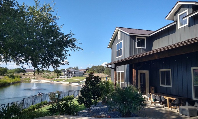 Kingsland House | Top Rated Pet-Friendly Lake LBJ Cove Oasis:Pool, Hot Tub, Kayaks, FirePit & More