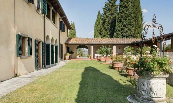 Lastra a Signa Villa | Traditional Italian Architecture Villa with Amazing Outdoor Pool and olives courtyard