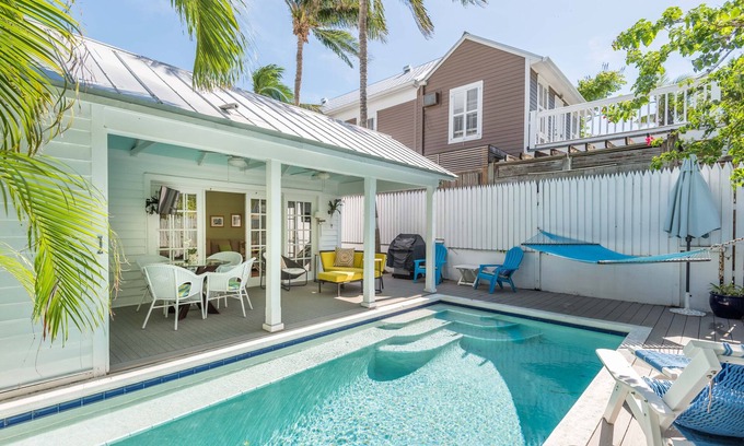 Historic Seaport Cottage | Tropical Jewel: Historic Seaport Oldtown - 2BR/2BA - Pool - RealKeyWest
