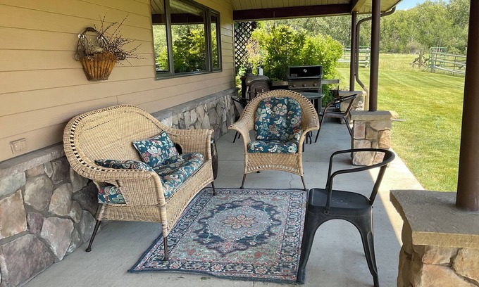 Sheridan House | Trout Fishing Paradise, 10 acres, large yard, creek, private but close to town