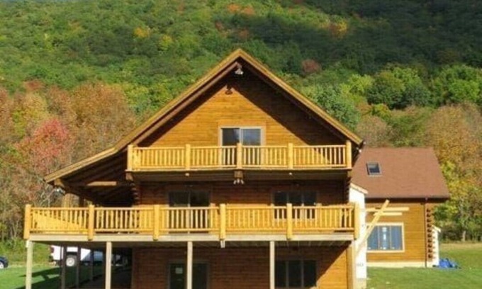 Naples Cabin | True Log Cabin Living at Bristol Mountain - Cabin Culture Unit A