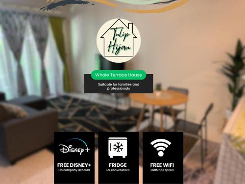 Hulu Selangor House | Tulip Hijau Homestay - Bukit Beruntung - 4Bedrooms