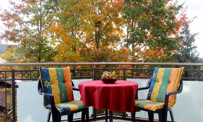 Bad Bocklet Apartment | Tuscany suite (75sqm) with two bedrooms and south-west facing balcony