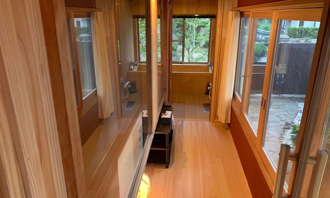 Kasaoka House | Twin room Michi with a soothing cypress bath - Michi to heal with the finest natural water and cypress bath /Kasaoka Okayama