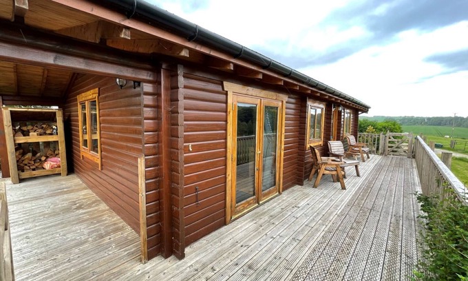 Aberchirder House | Two bedroom logcabin with spectacular view and private balcony