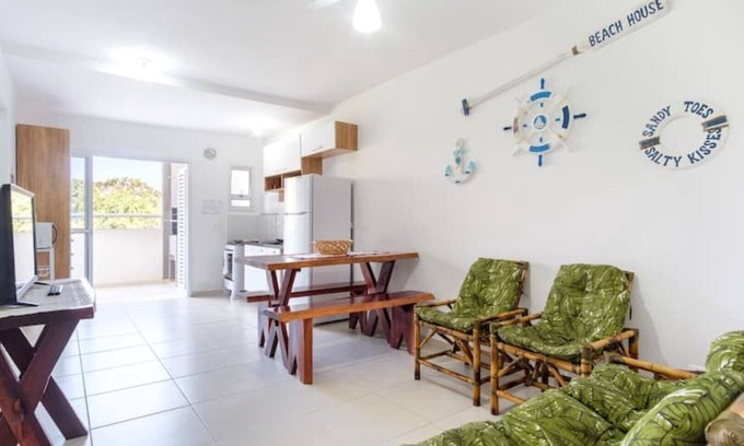 Pereque-Acu Apartment | Ubatuba - Refugio Verde, WI-FI, Swimming pool and 300m from the beach