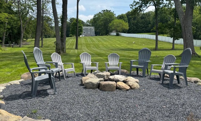Middle Hope House | Ultimate Lakeside Getaway on 5 Acres - Private Dock, Kayaks, Fire Pit - Sleeps 9