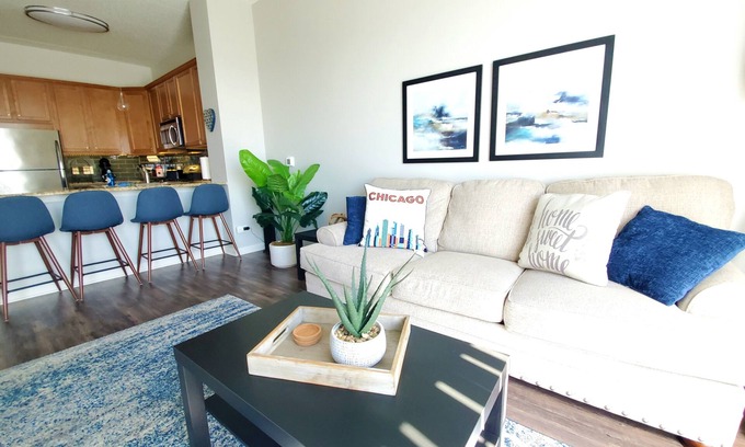 Downers Grove Condo | Upscale Condo Close to, Free Parking, Fireplace, Non Smoking Community