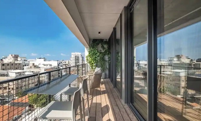 Ramat Gan Apartment | Upscale Furnished 1BR 56 Sqm Balcony Free Parking