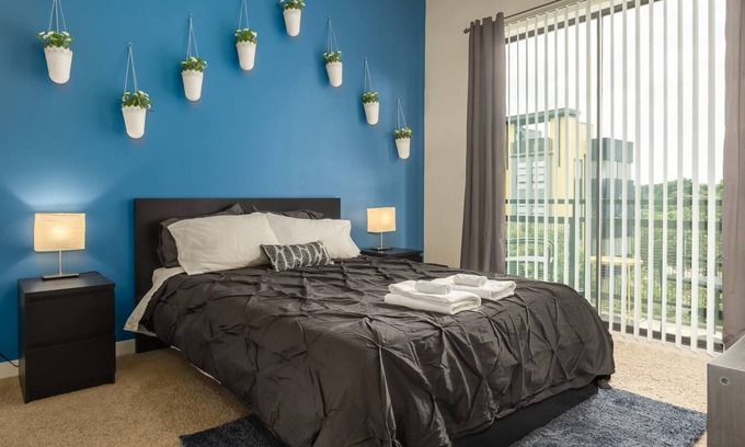 First Ward Apartment | Uptown 1st Ward | Private Balcony | Gym & Pool