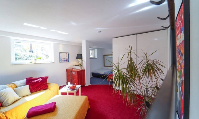 Bad Urach Apartment | Vacation apartment 47 sqm in the basement, bright and modern, quiet with shared use of the garden