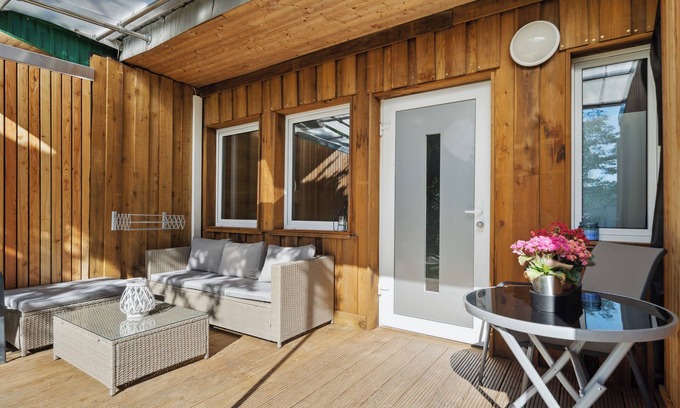 Bungalowdorf an der Talsperre House | Vacation home Seeblick Sauna use at the Zeulenrodaer Meer, enjoy nature and tranquility