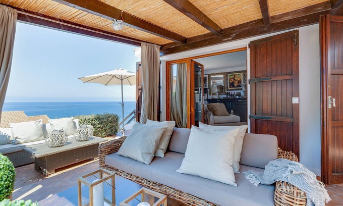 Arbus House | Vacation Home "Casa de S Arca 3" with Spectacular Sea View, A/C, Garden, Terrace & Barbecue