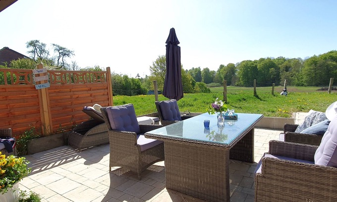 Hamberge House | Vacation home for 6 persons! 100 m²! At ground level! Wheelchair! Trave! Outskirts of Lübeck!