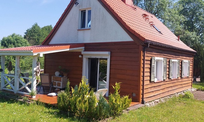gmina Karnice House | Vacation home "Storchenwiese" Forest, beach, nature