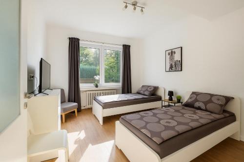 Altenessen Apartment | VAZ Apartments Vogelheim für Monteure und Fachkräfte, TV, WLAN, Küche, Balkon, Terrasse