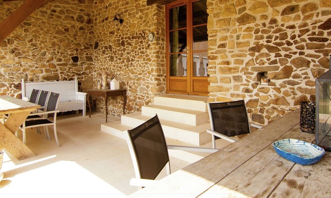 Roussines Cottage | Very spacious and beautifully furnished home on a property with a heated pool.