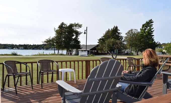 Beaver Island Cottage | View of the the bay is worth the stay. Beaver Island Harbor View Cottage