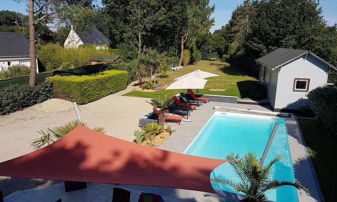 Saint-Andre-des-Eaux House | Villa 170 m2, near the Golf de LA BAULE, heated swimming pool, 3 stars