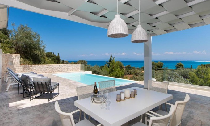 Agios Ioannis Villa | Villa Anthos - Fresh modern villa, pool, close to the beach