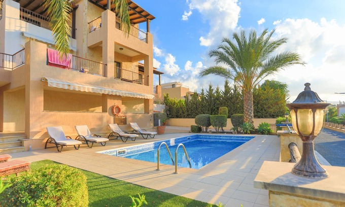 Latsi Villa | Villa Arbanassi Latchi, beach, pool, A/C, WiFi, garden, views