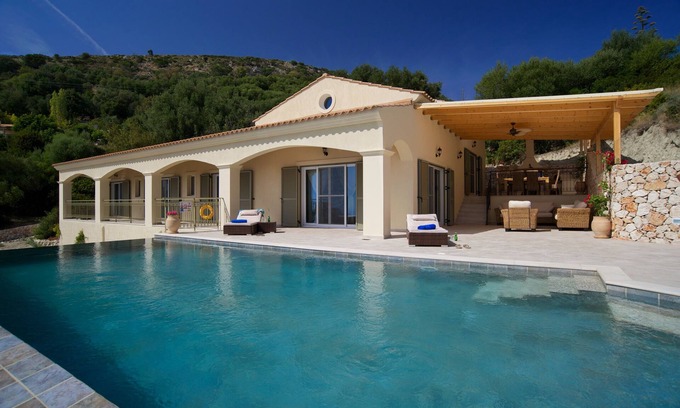 Skala Villa | Villa Asteri - Secluded Location, Panoramic Sea Views, Infinity Pool.