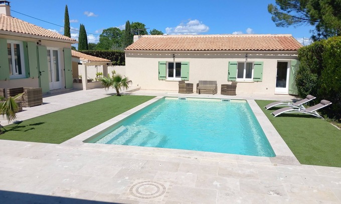 Saint-Paul-les-Fonts Villa | Villa Césarine: Sublime 4☆ property, private pool, pool house and outbuilding
