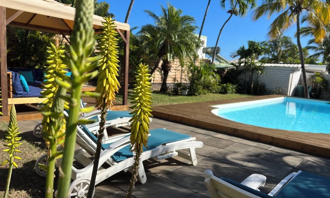 Caphomard Villa | Villa Créole with swimming pool in Saint Gilles les bains ideal for families
