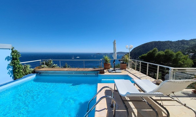 Eze Villa | Villa Eze sur mer - Vue Saint Jean Cap Ferrat