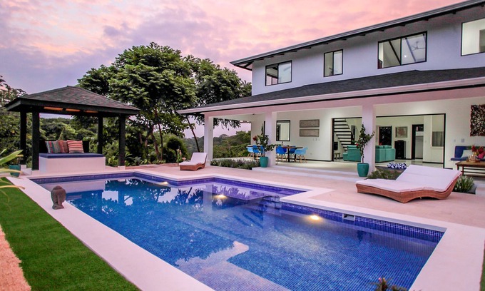 Santiago Villa | Villa Komodo at Cactus Blue Luxury Villas. Beautiful pool, views + garden.