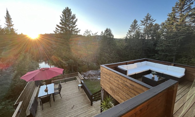 Chertsey Ski Chalet | Villa Odette - Alpine Modern - Sunny 2 floor 3 bedroom Chalet + Spa