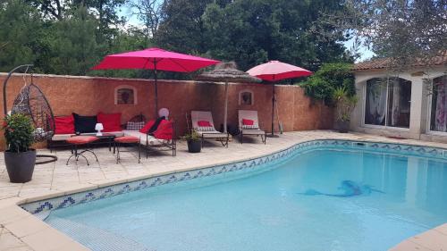 Sabran Villa | VILLA SANLOREN Piscine et Jacuzzi